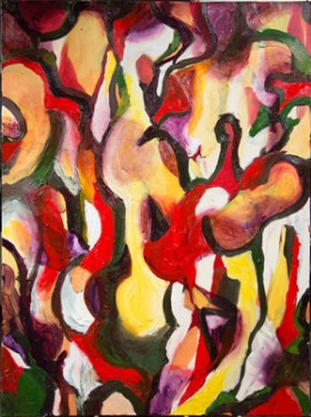 *Trisha III* by Ashlynn Cedrone, a junior BFA major, exhibiting in 1-2-3 Go! at the Carroll House Gallery