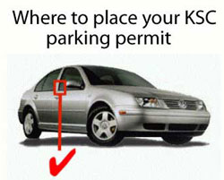 Car with parking hanger