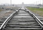 The entrance gateway to Auschwitz-Birkenau