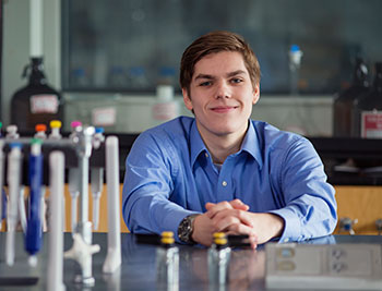 Chemistry major James Ulcickas has been accepted to the chemistry PhD program at Purdue University in Indiana.