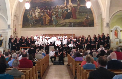 The Keene Chorale in St. Bernard's Church, May 3, 2015
