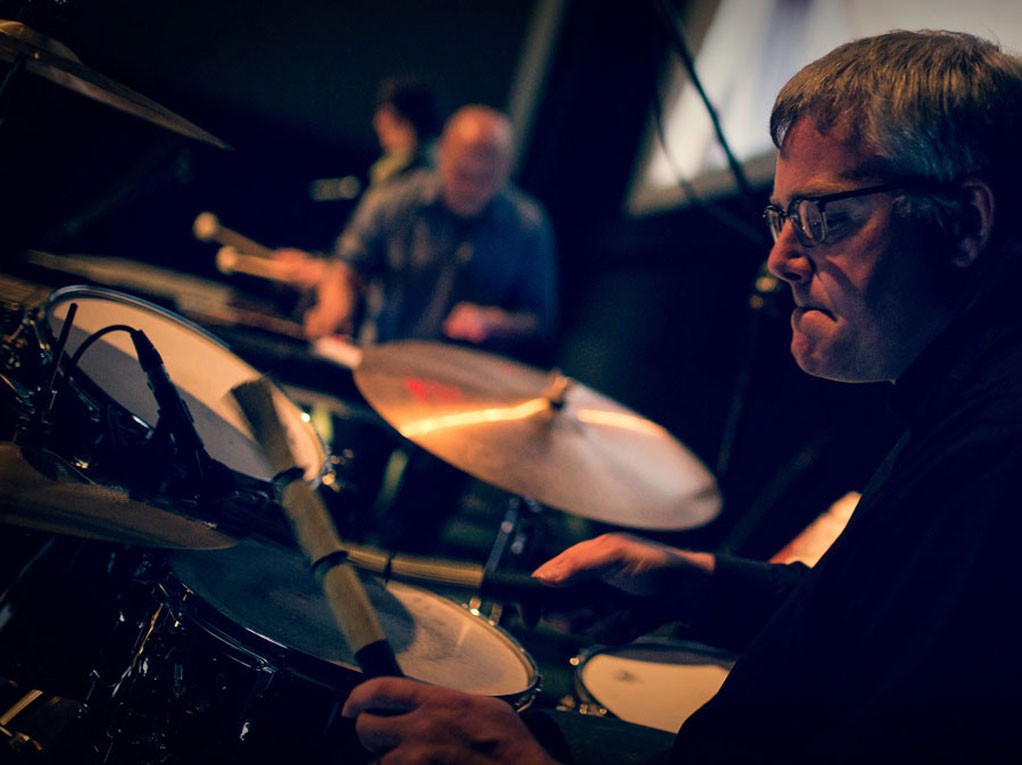 Drummer Brendan Canty, who played with the '80 and '90s punk rock band Fugazi, provides a live "sound track" for the documentary films.