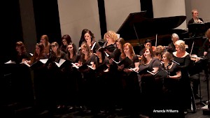 The Concert Choir often performs with other ensembles.