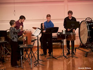 KSC students perform twice a year in the Percussion Ensemble recitals.