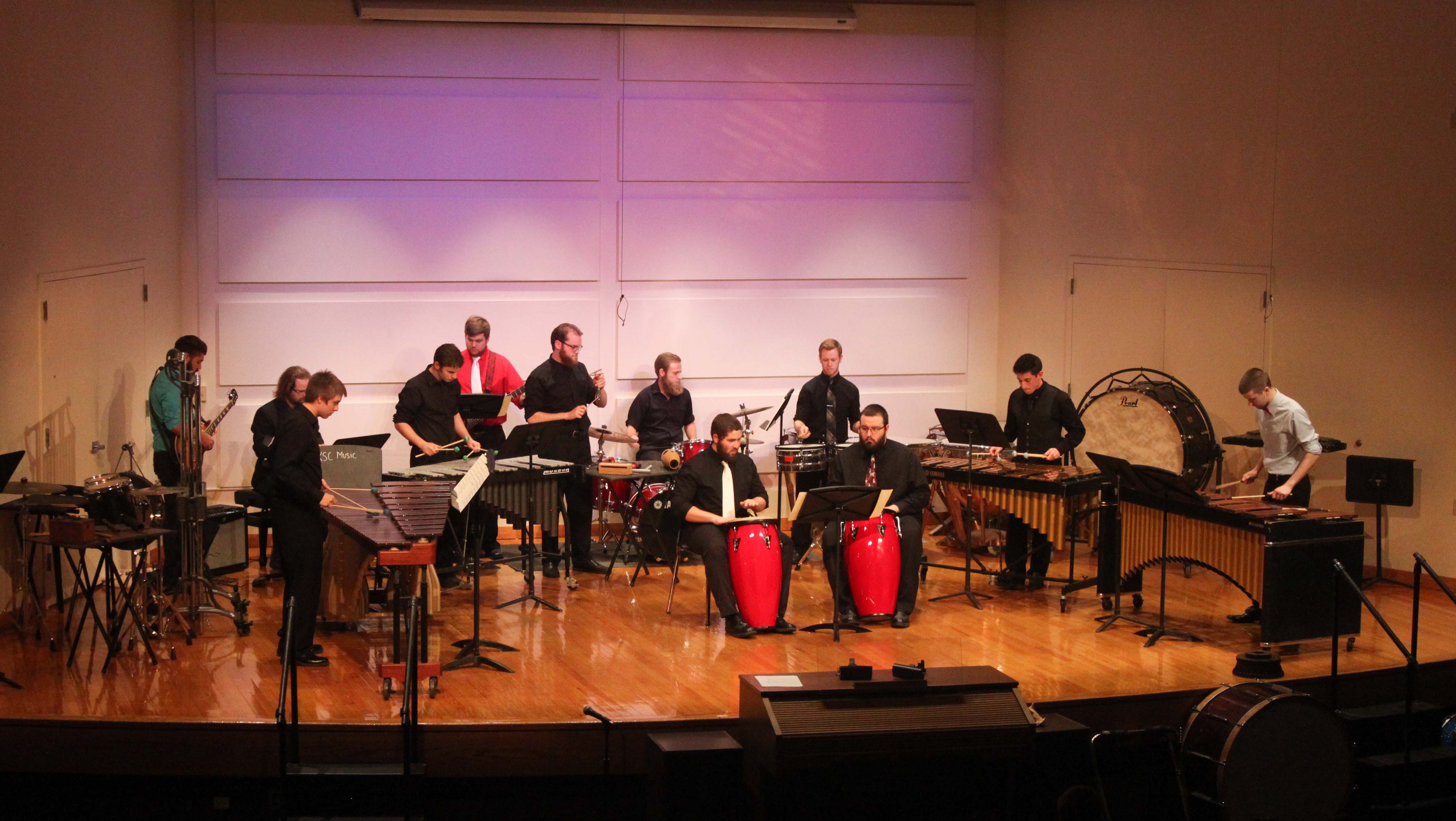 Percussion Ensemble performs Dec. 1.