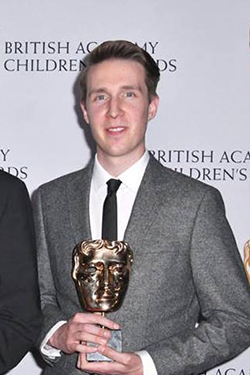 Jonathan Green with his BAFTA award