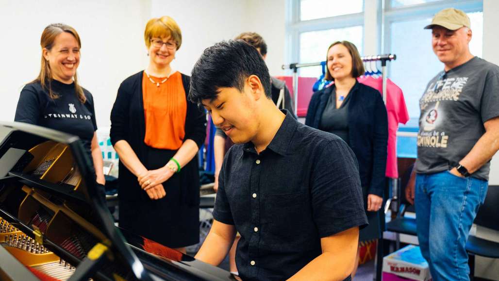Students Receive New Steinway Pianos for Learning and Performing