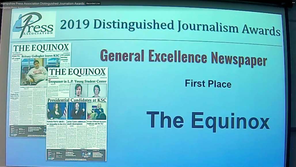 Students Win Journalism Awards from New Hampshire Press Association