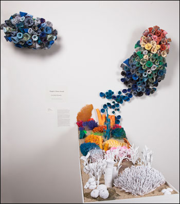 "Coral Reef Warming," sculpture by Rachel Mangean.