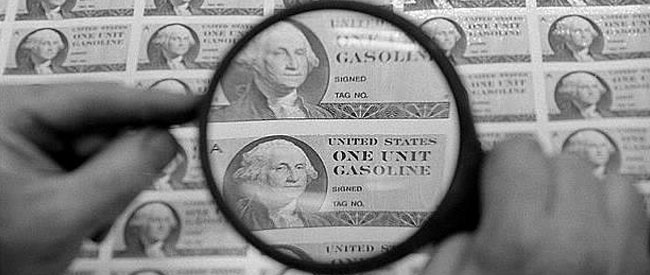 Gasoline rations - Bureau of Engraving and Printing