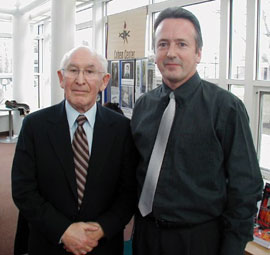 Survivor David Faber with Jim Trill