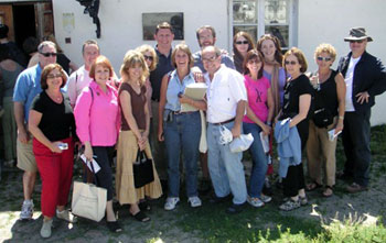 Cohen Center Fellow Marjorie Margolis with JFR colleagues in a study tour of Europe