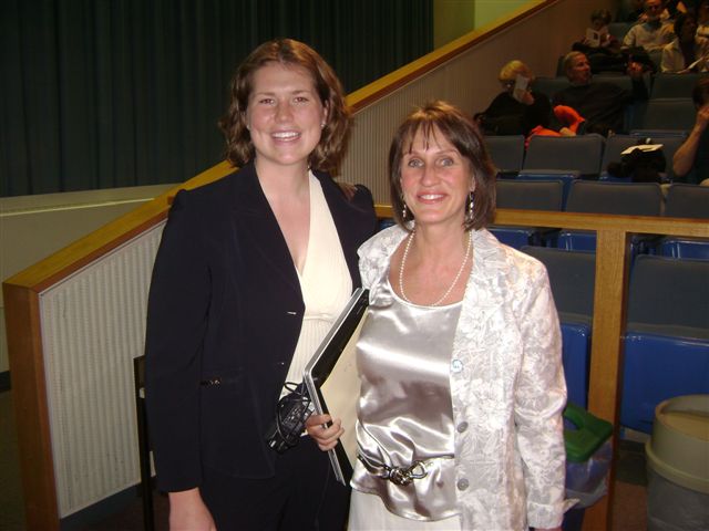 Amanda Leese, representing N.H. U.S. Senator Jeanne Shaheen with Marjorie Margolis.