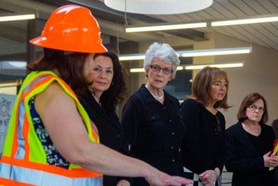 From left: Lonna Blais, Senator Molly Kelly, Senator Nancy Stiles, Pat Waldvogel, Ann Gagnon