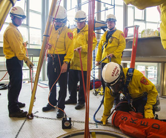 Members of the Keene Fire Department