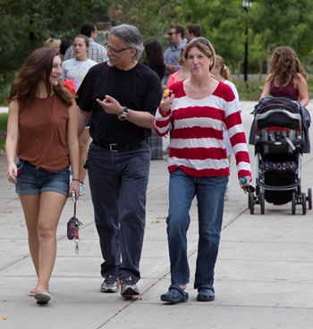 Stroll down Appian Way with your favorite student. (Will Wrobel photo)