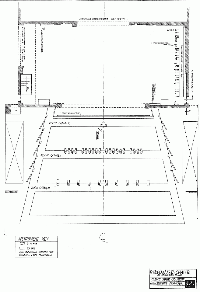 Main Theatre, ground plan