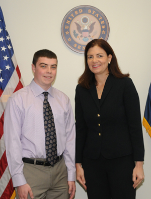 Sean Knox with his new boss, Senator Kelly Ayotte