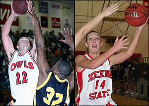 Tyler Kathan and Nicole Simmler lead their Owl teams into LEC semifinal tournament action.