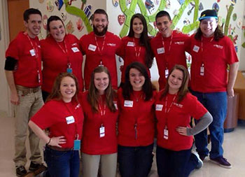 Back (L-R): Kenny Hadley, Samantha Magee, Brendan Snyder, Julia McNamara, Cody Gauthier, Luke Bartlett. Front (L-R): Maggie McNamara, Kayla Smith, Maggie Buckley, Jessica Baker.