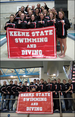Keene State captured its third-straight LEC women’s swim championship on Saturday; KSC men placed third at the ECAC Division III meet.