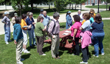 KSC Faculty and Staff gathered on a beautiful day for a campus walk on June 1 (courtesy photo).
