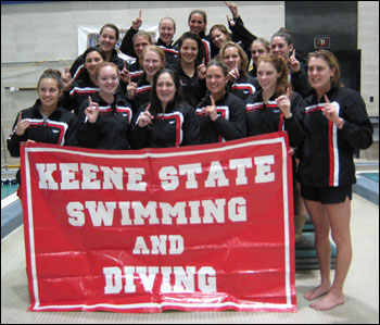 Keene State captured its third straight LEC women's swim championship on Saturday