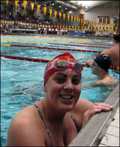 Kristine Trutor swam in three races at the NCAA Division III Championships