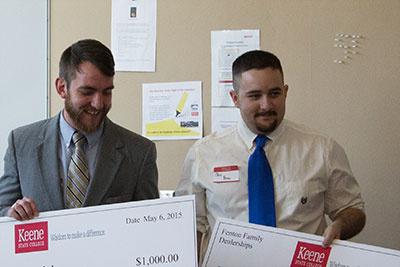 Students Henry Bendel (left) and Christopher Ponce