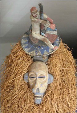 Ceremonial mask by the Yaka People, Democratic Republic of Congo