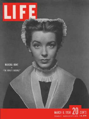 On the cover of Life, 1950