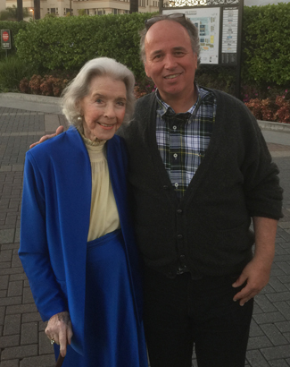Marsha Hunt and Roger Memos ’79 at their "friends and family" screening on the Paramount lot in February