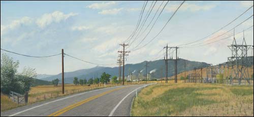 Papermill/Transfer Station, an oil painting by Nathan Sullivan of Jaffrey, N.H., is among the artwork by 74 local artists in the 2011 Biennial Regional Jurors Choice Exhibition.