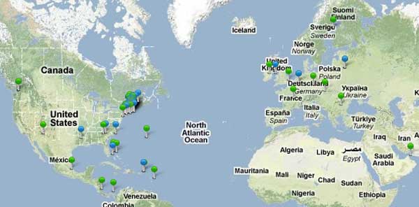 Newsline readers span the globe!