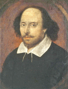 Oil portrait of Shakespeare