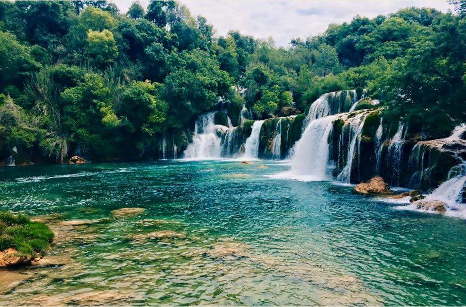 Kirka National Park (Croatia) - In this spectacular place, Kirka National Park, you are completely stunned by the beauty. Hundreds of waterfalls just like this make up the park. It was an absolutely amazing experience to see this in person. (Sara Garrey, University of Derby, England)