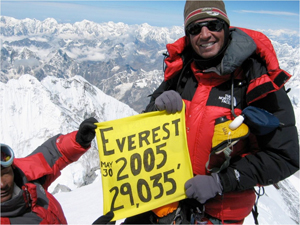 Dean Cardinale atop Mt. Everest