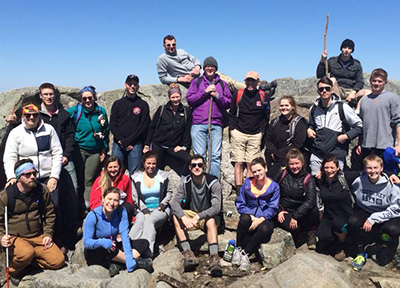 On the summit of Mt. Monadnock