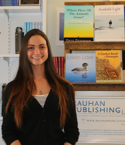 Jocelyn Lovering ’15 on the job at Bauhan Publishing