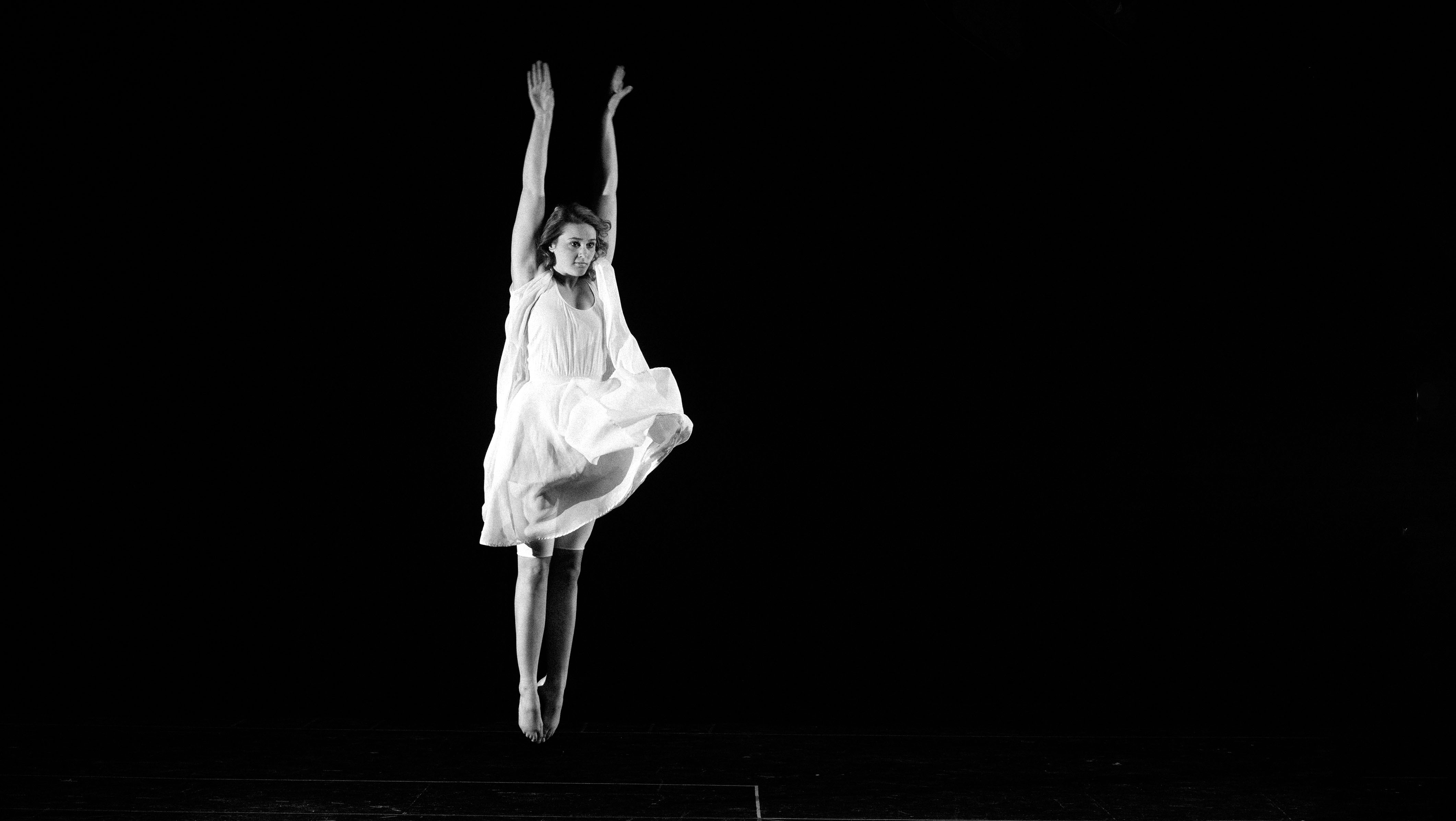 Keene State College dancer Makayla Ferrick performs during An Evening of Dance 2017.