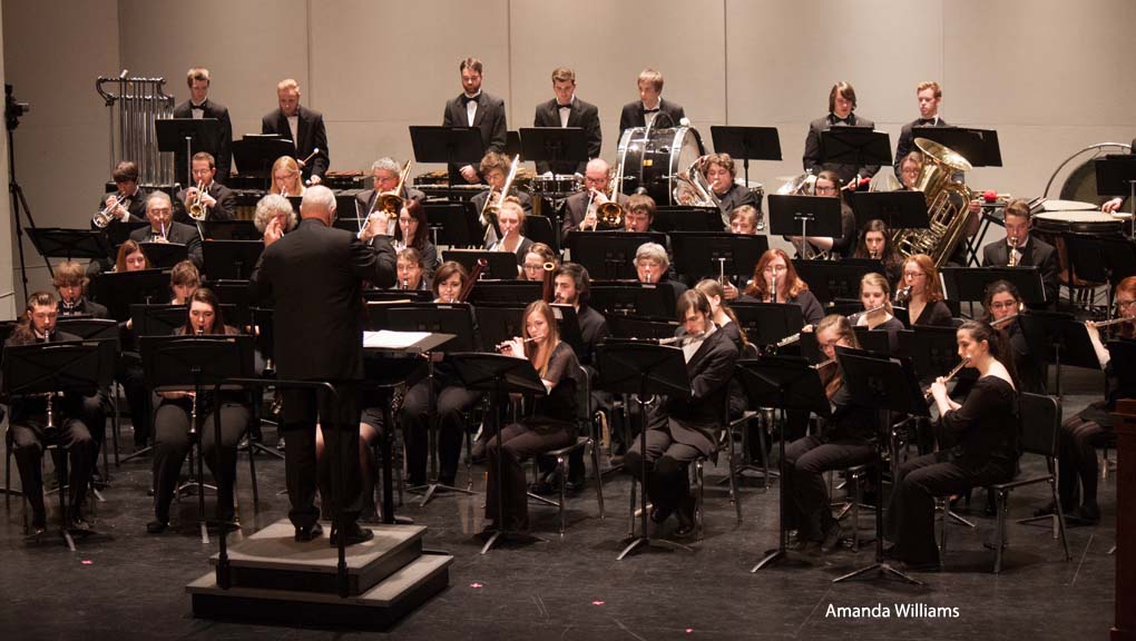 Jim Chesebrouh directs the Concert Band.