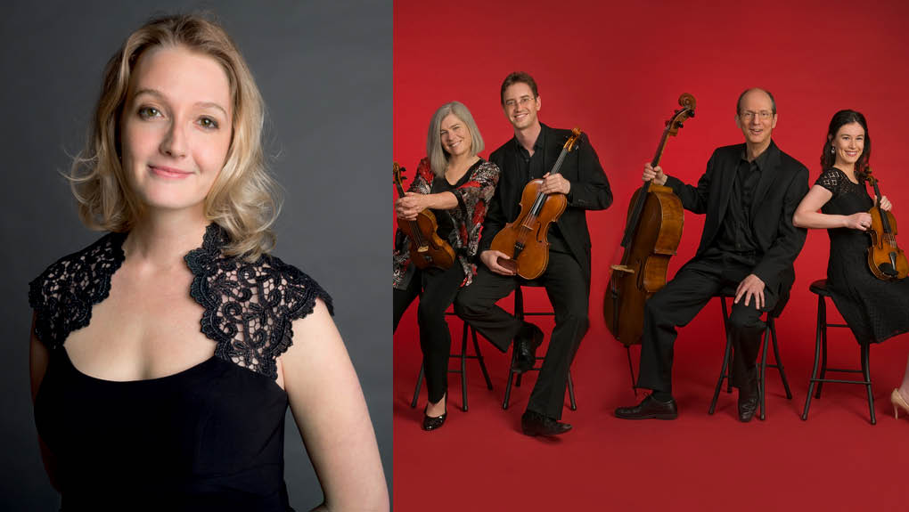 Christina Wright-Ivano performs with the Lydian Quartet.