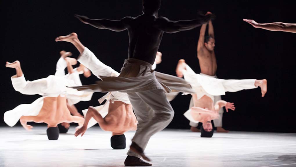 French-Algerian dance troupe La Compagnie Hervé Koubi performs a high energy dance on Oct. 21.