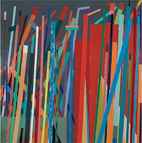 A Wall of Twigs Can Build a Song, 1967, by Robert S. Neuman; collection Sunne Savage, Massachusetts (photo Joe Orfia)