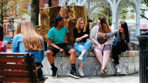 Students Downtown