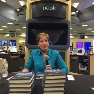 Janet Heijens at a book signing