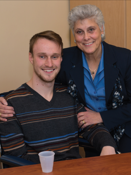 Marilyn Gugliucci and her former student, Dave Drozda