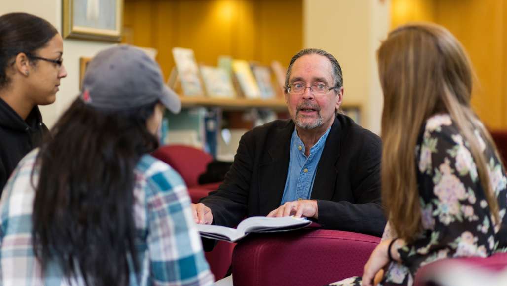 Dr. John Finneran with students