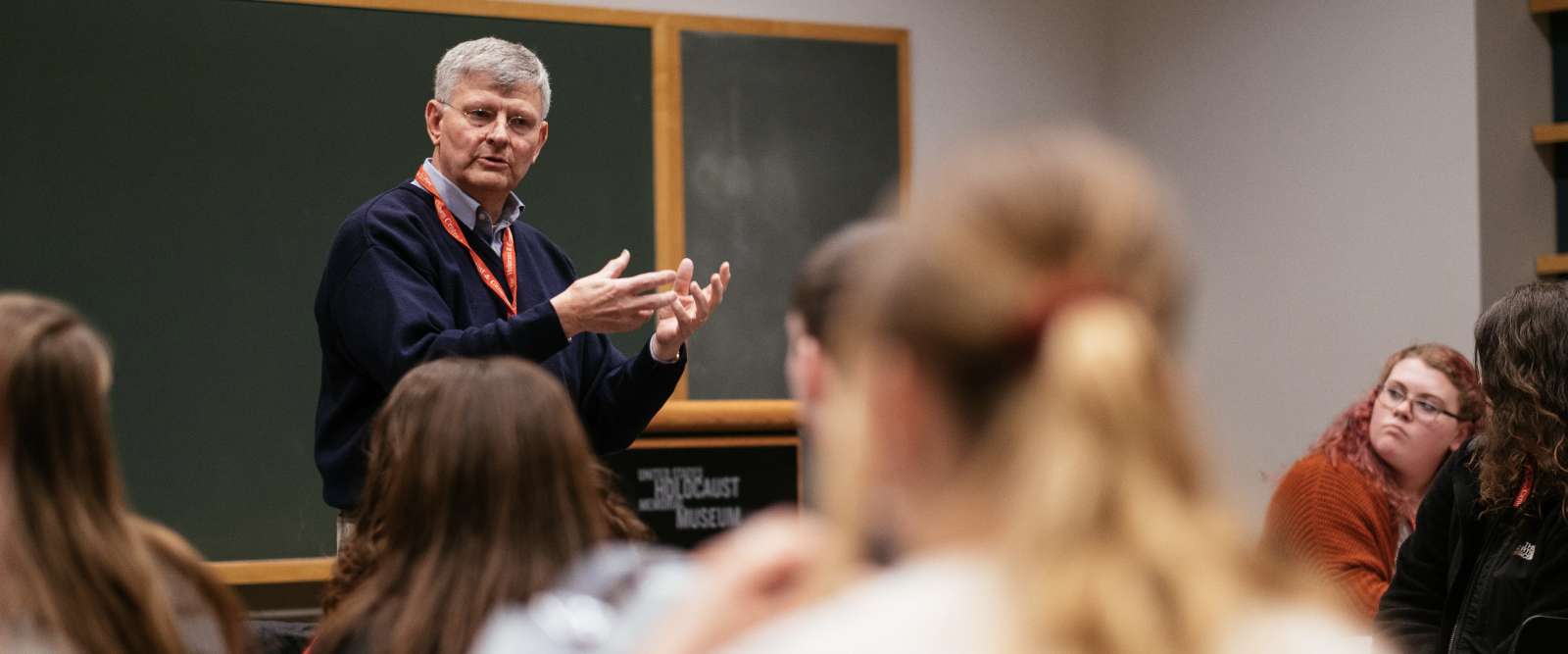 Paul Vincent in classroom