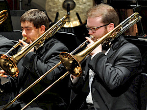 KSC students playing trombone